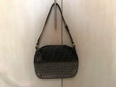 Fendi Zucca Canvas Shoulder Bag - Brown Monogram
