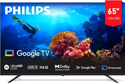 شاشة فيليبس 65 بوصة Smart 4K UHD (موديل جديد) - عرض خاص وتوصيل مجاني!