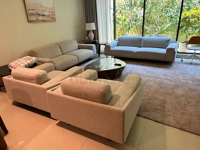 Great Condition Pan Home 8 Seater Sofa Beige