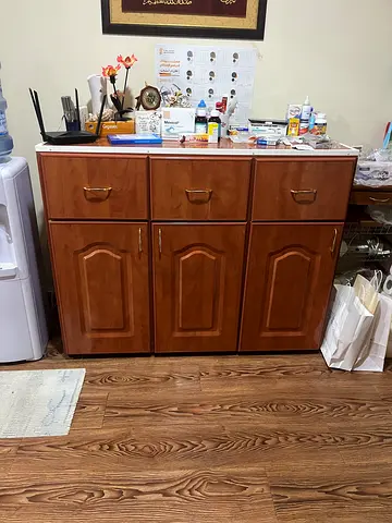 Aluminum 6-Drawer Cabinet / Sideboard - Good Condition
