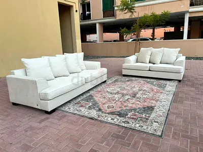 Great Condition The One Kingston 3 plus 2 Sofa Beige