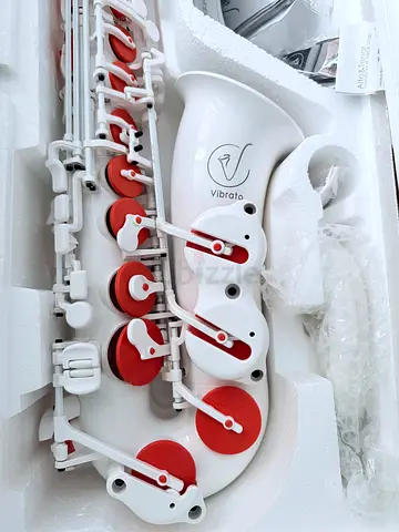 Brand New Vibrato Alto Saxophone (white/orange)