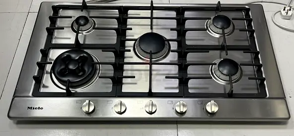 Miele Latest Model Built-in Gas Cooktop 90cm – 5 Burner Stainless Steel | Premium German Engineering