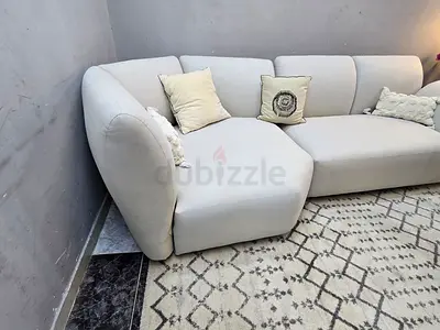 Modern Light Grey Sectional Sofa