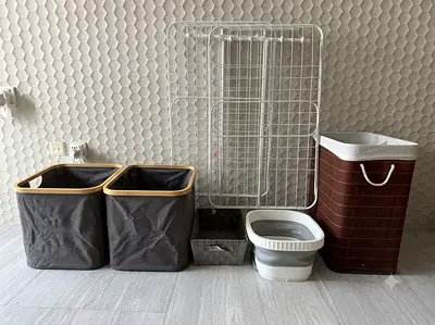 IKEA Laundry rack baskets separator collapsible containers
