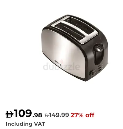 Kenwood 2-Slice Stainless Steel Toaster - Good Working Condition