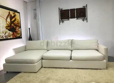 Like new condition cratebarrel lshape sofa