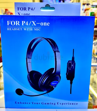 Wired Gaming Headset with Mic — For P4/X-one (Brand New in Box)
