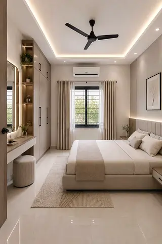 Luxury Upholstered Fabric Bed Frame With Mattress