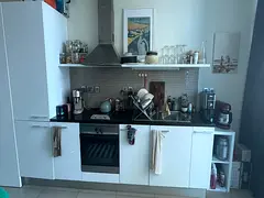 Furnished Studio with balcony, car park and Opp metro