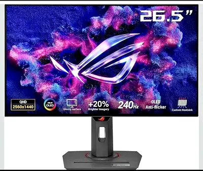 ASUS ROG 26.5 QHD 240Hz OLED Gaming Monitor