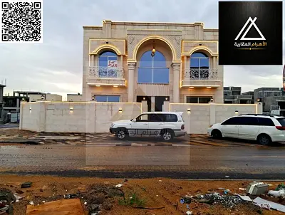 فيلا فاخرة زاوية مكونة من 5 غرف مع مسبح، شاملة رسوم التسجيل، في منطقة الزاهية، عجمان. ملكية حرة، تمويل بنكي