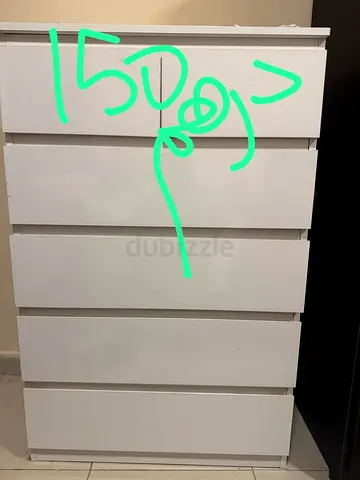 White 6 Drawer Chest of Drawers