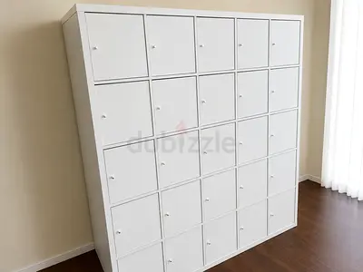 Large White Multi-Purpose Storage Cabinet – 25 Compartments