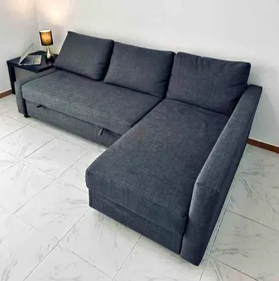 IKEA Brand L shap sofa com bed you can fix it lift or right any side