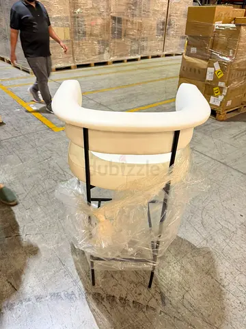 Mikra Leather Bar and Counter Stool with Metal Frame