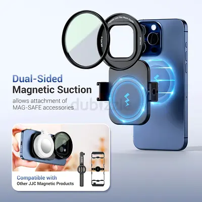 JJC 67mm Universal Magnetic Lens Filter Adapter for iPhone 15 Pro 14 Pro 15 Pro Mx 14 Pro Max