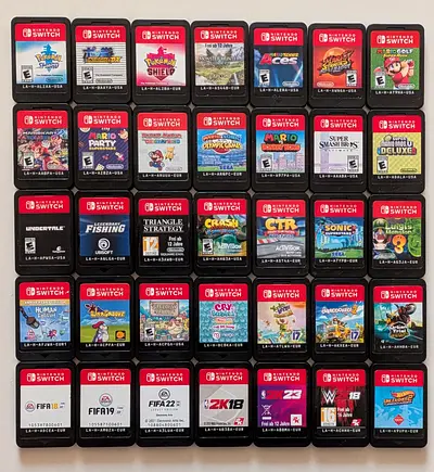 Nintendo Switch Games pokemon Mario Luigi sonic monster hunter fishing crash ctr overcooked fifa fc