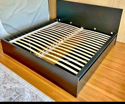 IKEA MALM King Size Bed + 2 Storage Drawers + Mattress
