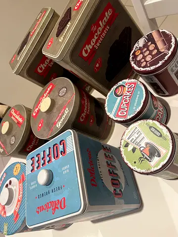Kitchen Storage Tins 9pcs