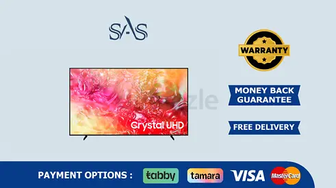 Samsung | 75 inch | 4K UHD Crystal Smart Tv | New | Free Delivery | Warranty | 75DU7000