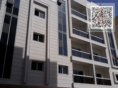 One bedroom and living room with two bathrooms, excellent location, new building, great space, and a very prime location opposite Al-Nuaimiya Park - B
