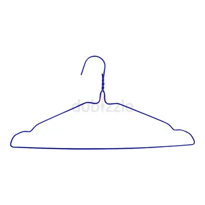 Blue Metal Wire Clothes Hanger
