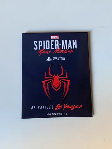 Spider-Man Miles Morales PS5 collectible magnet set (sealed)