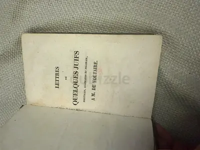 Lettres de Quelques Juifs (by M. de Voltaire) - French vintage book 1826 year