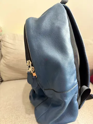 Coach Blue leather backpack - good condition
