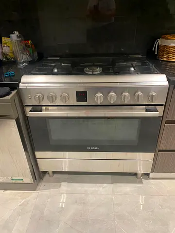 Bosch Stainless Steel Gas Range Cooker with Oven - Good Condition