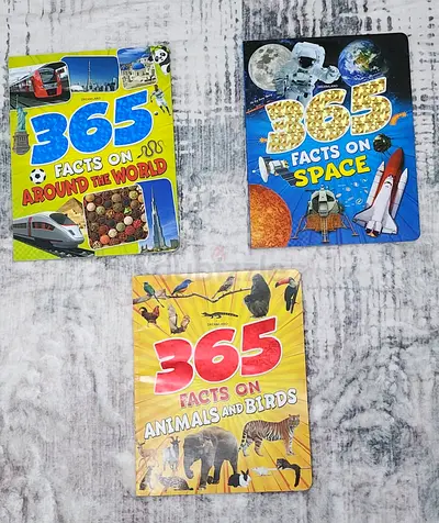 Dreamland 365 Facts Kids Book Bundle (3 Books) – Space, World Animals