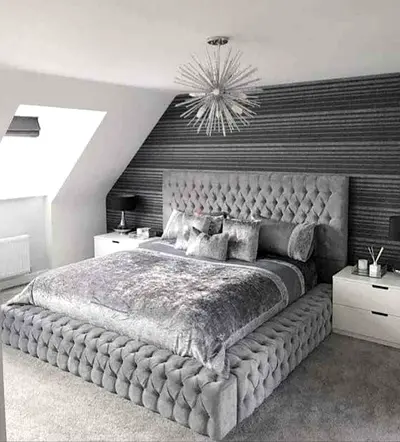Luxury Fabric only Frame Stylish Modern Design Headboard