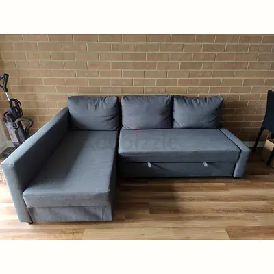 Grey Sectional Sofa Bed with Chaise