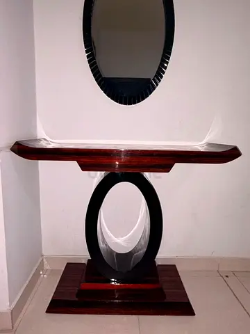 Console table and mirror