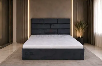Velvet koshan Queen size bed with mattress Double bed family bed storage bed Good Quality