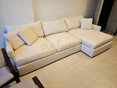 Cratebarrel lounge deep L shape sofa