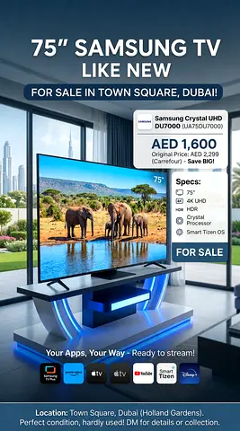 75 Samsung TV
