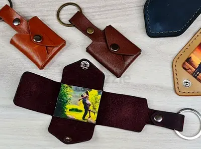 Handmade Leather Personalized Key Chain for Gifting