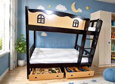 Brand new Solid wood bunker bed with storage Available