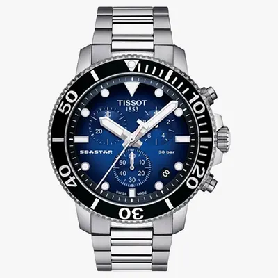 Tissot Seastar 1000 Men Quartz Blue Dial Chronograph Watch T1204171104101