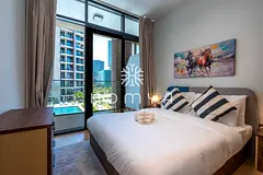Comfortable 1BR Apartment with Relaxing Pool View