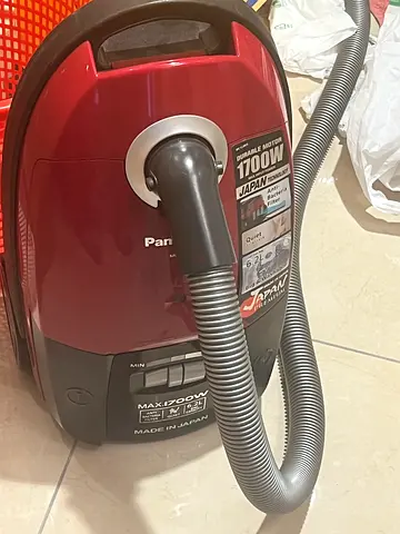 Panasonic Canister Vacuum Cleaner - Red, Good Working Condition