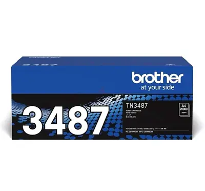 Brother TN-3487 High Yield Black Toner Cartridge - New/Sealed