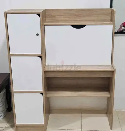 Study table with storage and cabinets