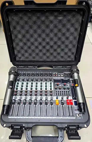 Borl GL 8D Mixer with 2 microphones - Brand new