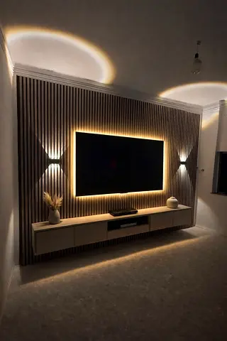 Ambient Slat Media Wall