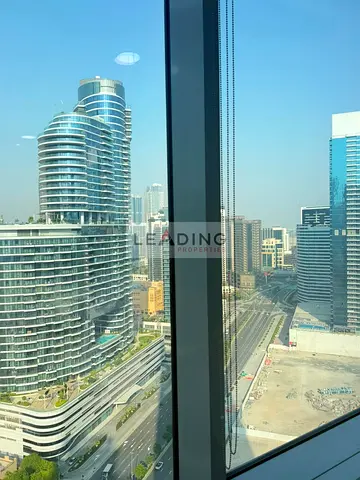 Fully Fitted Office | Glass Partitions | High Floor | Stunning Burj View