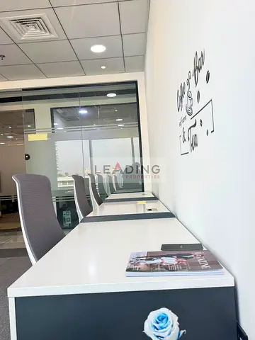 Fully Fitted Office | Glass Partitions | High Floor | Stunning Burj View
