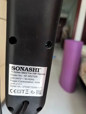 Sonashi fan for sale with remote